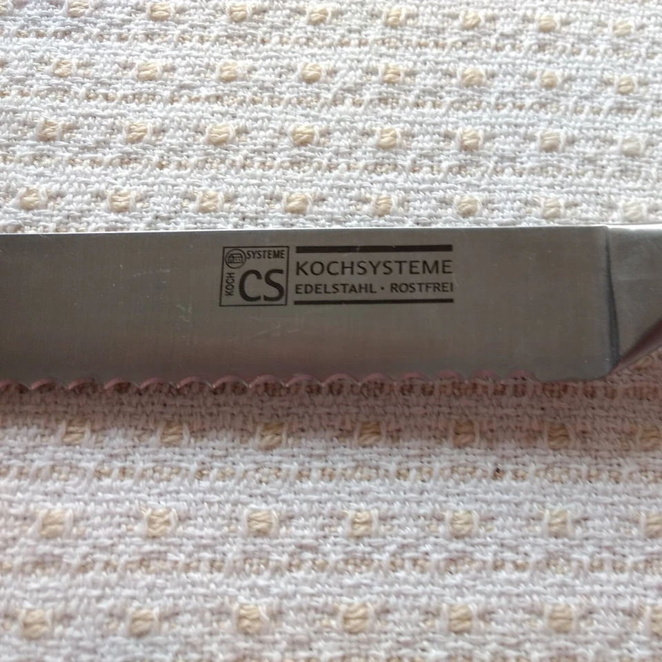 Kochsysteme CS Edelstahl Rostrei Bread Knife 8" Blade Made In Solingen Germany - Image 3 of 4