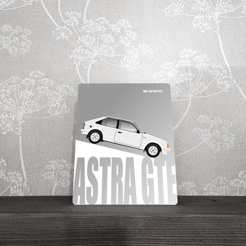 Custom Printed Man Cave Metal Sign Garage Shed Vauxhall Astra Mk1 GTE Gift Gift