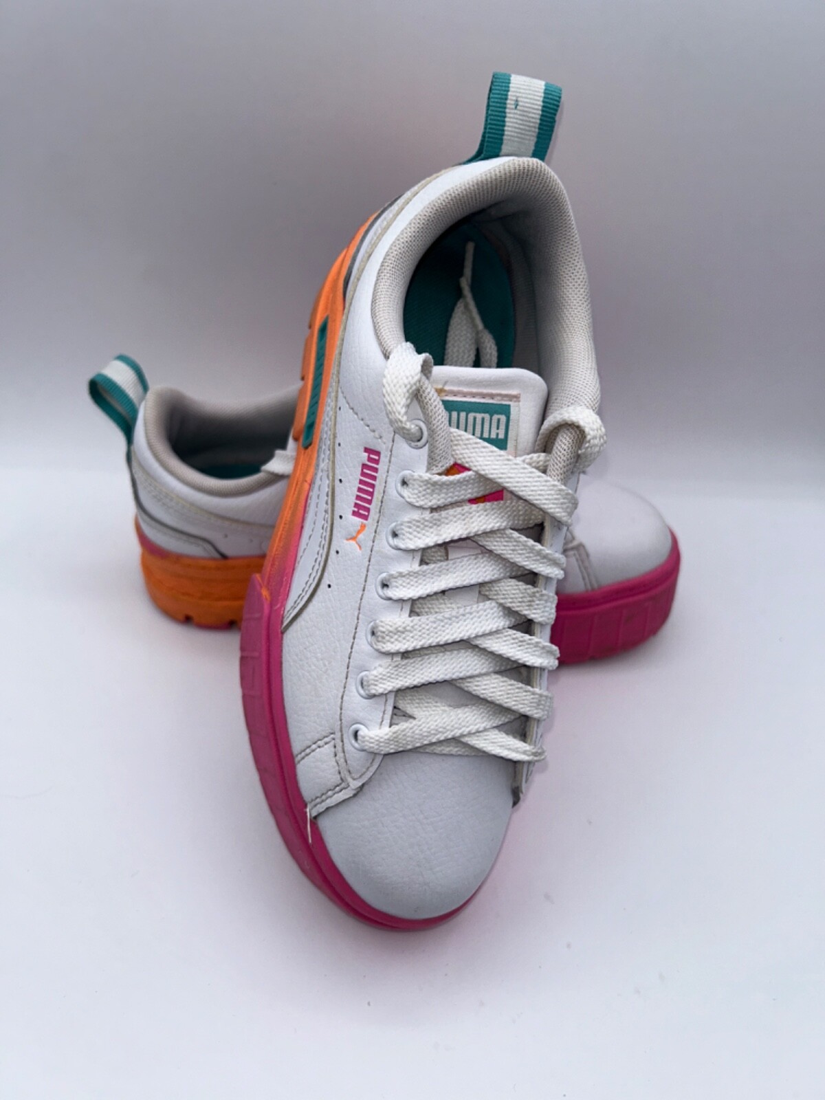 SAOLA Suola grossa PUMA bambina stringata forse Daybreak taglia 4 5