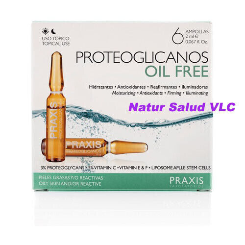 Proteoglicanos Praxis Oil Free Pro_6 amp_Hidratantes_Reafirmantes_piel grasa