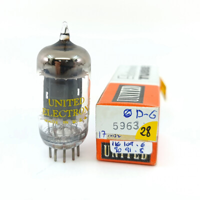1 X 5963 UNITED ELECTRON TUBE. 70er Jahre GENERAL ELECTRIC PROD. D-G. 28. CB404