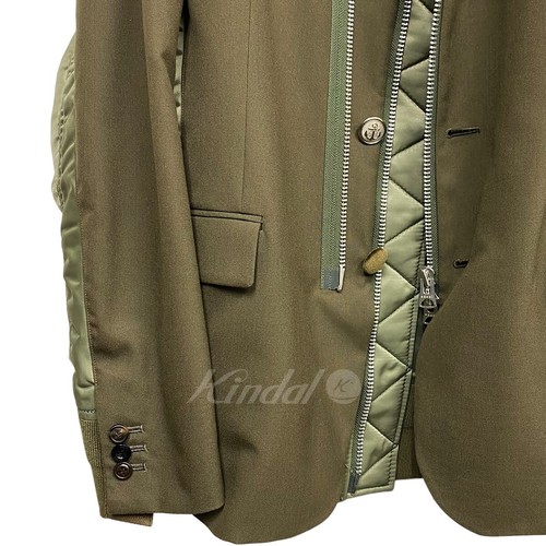 有名ブランド sacai 21ss MA-1 MA-1 フライトジャケット × Nylon