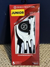 Zero Friction Junior's Left Compression Fit Golf Glove NIP Universal FIt