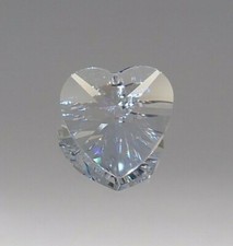Swarovski Crystal Clear 20mm Heart 8781 Prism/ Pendant; Logo Etched; RARE;