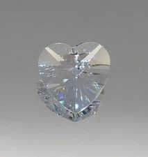 Swarovski Crystal Clear 20mm Heart 8781 Prism/ Pendant; Logo Etched; RARE; 