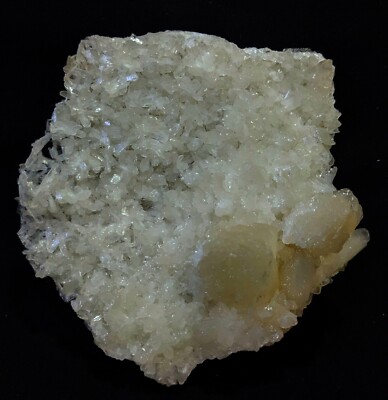 Stilbite bows formation on micro stilbite bleads matrix plat mineral specimen
