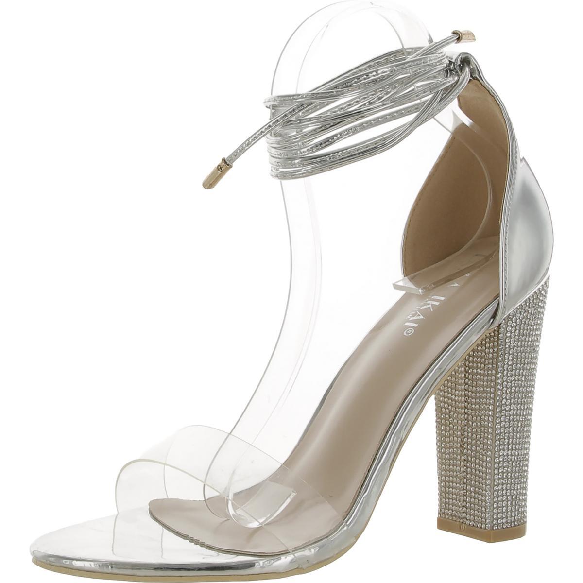 Женские серебристые туфли на зеркальном каблуке LALA IKAI средний размер 41 B M BHFO 9245 3790₽