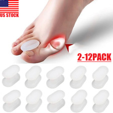 12Pcs Soft Silicone Gel Toe Separator Bunion Spacer Orthotics Toe Cushion USA