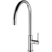 Tres Einhebel-Waschtisch-Armatur Mit Rundem 41 Cm Auslauf Aus Messing In Chrom C