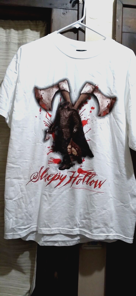 Vintage NOS Sleepy Hollow Movie Promo Shirt L 🎃 1999 HALLOWEEN READY Depp RARE View 2