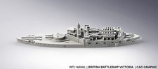 HMS Victoria  British Pre Dreadnought Battleship 1:1250/1:1800/1:2400 scales