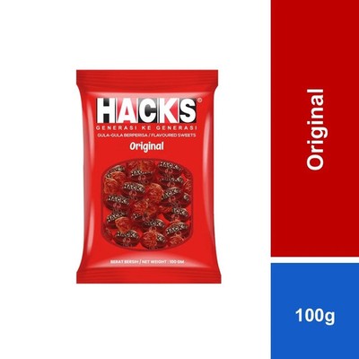 HACKS REGULAR CANDY 100G X 2 (ORIGINAL)   FREE SHIPPING