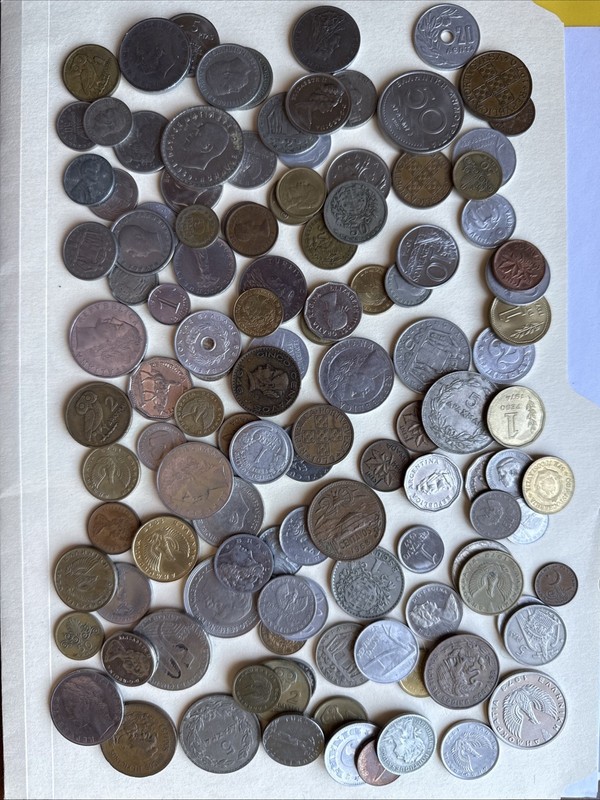 Coins. Mixed Coin Lot – 121 Coins (1930–1982) Vintage Collection