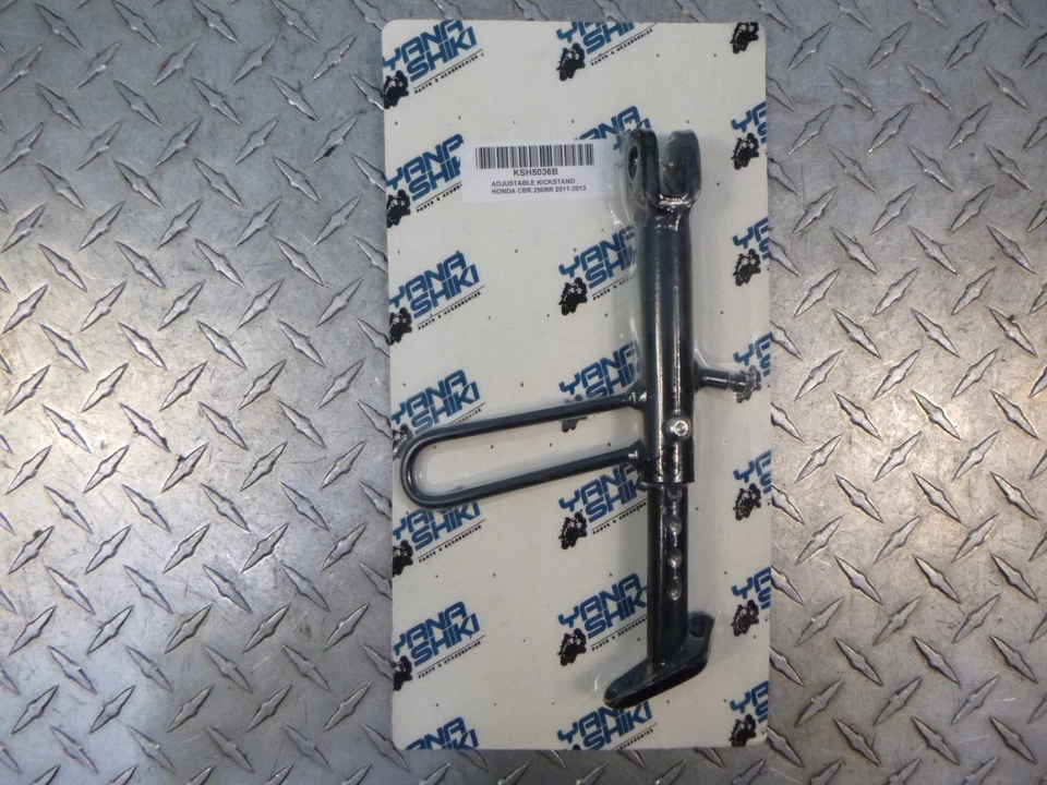 Kick Side Stand 11 - 13 Honda CBR 250R 15 - 24 CBR 300R Black Billet Adjustable - Image 2 of 2