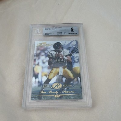 Playoff 2000 Playoff Prestige Tom Brady Rookie #286 /2500 BGS 9