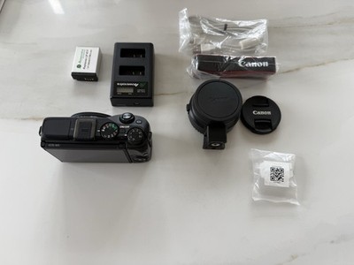 Canon EOS M3 Mirrorless Camera, Black with Battery &Charger Plus Ef lens adapter