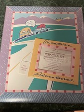 Hallmark Postbound Scrapbook Album, Vacation Travel, Purple, 10.5x12.25