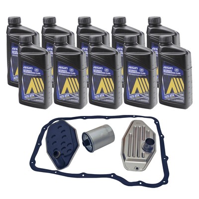 10Qt AISIN Automatic Transmission Oil T-IV & Wix Filter Kit for Ram 3500 4WD