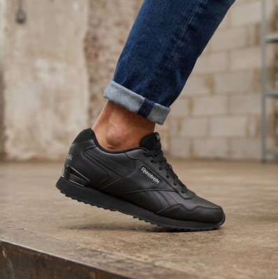 Reebok klassischer Stil Turnschuhe alle Größen Glide schwarz neu im Karton Klassiker Retro RGTBM3