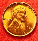 1950-P Lincoln Wheat Cent Penny GEM RED BU From an Original Bank Roll