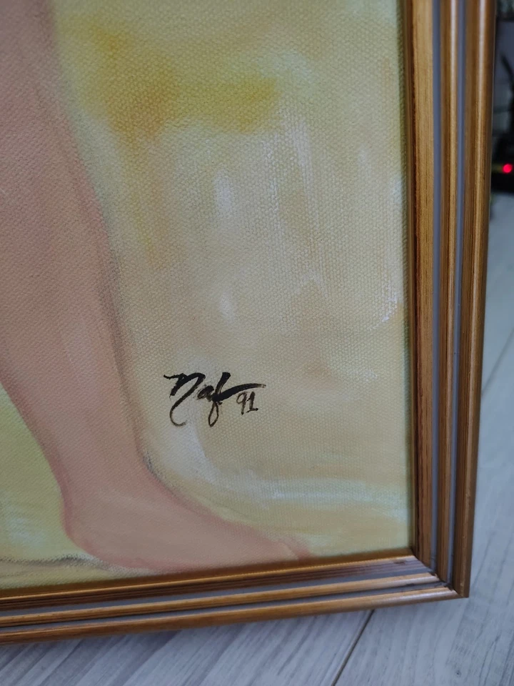 "At The Beach" Large Original Painting By Tampa Bay Artist Norma Ann Felsmaier - Image 3 of 3