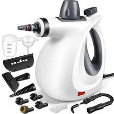 Pressurized Handheld Multi-Surface Natural Steam Cleaner with 12-pc Accessories