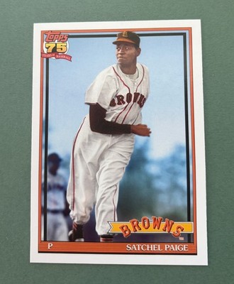 2026 Topps Series 2 Satchel Paige 75th Anniversary '91 Design #91B2-6 HOF Browns