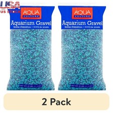 Caribbean Aquarium Gravel Decorative Blue Mixed Gravel Aquatic Plants Fish 2Pc