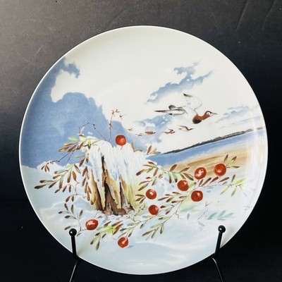 Haviland Limoges Canvas Back Duck Hand painted Collector Plate