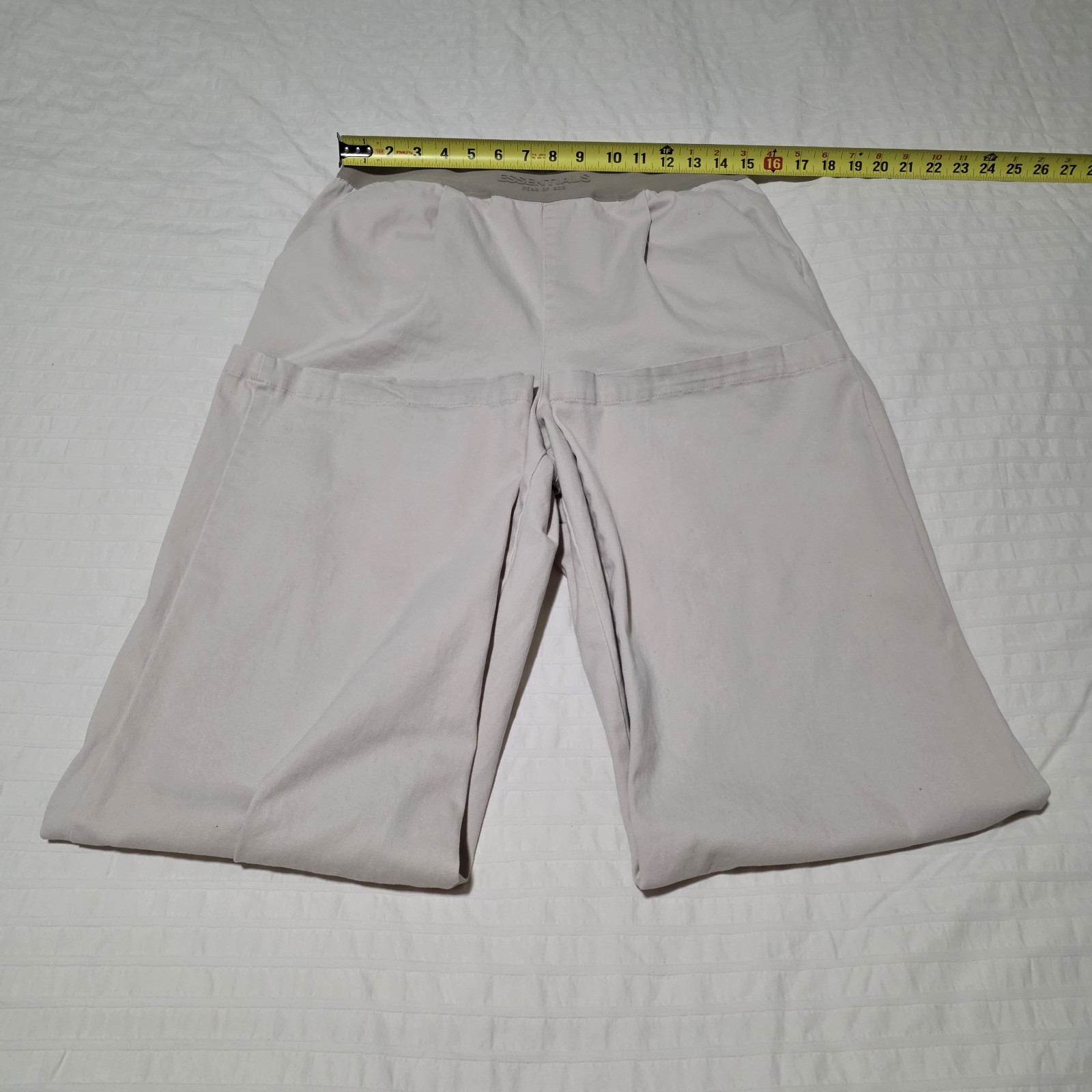 Essentials Fear of God Khaki Pants Men Large 34x31 Beige Bagggy Fit EUC thumbnail 2