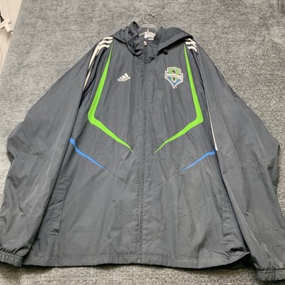 Y2K Adidas XBox 360 Live Seattle Sounders FC Football Jacket Men 2XL Gray