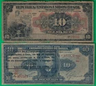 Brazil 10 mil reis, ND(1912) P34 & 1926 P109A overprint
