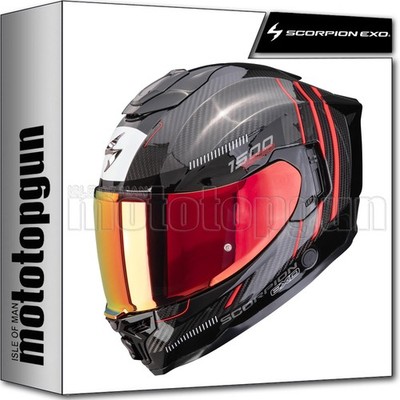 SCORPION CASCO INTEGRAL PARA MOTO EXO-1500 CARBON AIR ZITY NEGRO