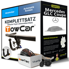 Für MERCEDES GLC Coupe C254 Anhängerkupplung abnehmbar +eSatz 13pol uni 22- NEU