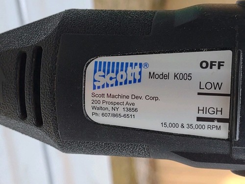SCOTT MACHINE ENGRAVER BEVELER SIGN BADGE 35,000 RPM 22" X 8" KA005 607-865-6511 - Picture 3 of 9