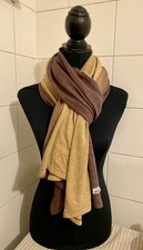 ROECKL Schal, Wolle Kaschmir, Braun Beige Neu