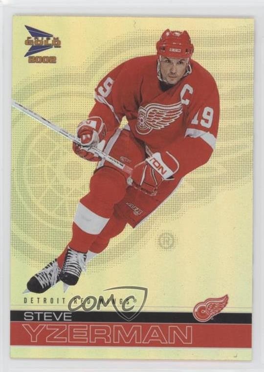 2001-02 Pacific Prism Gold McDonald's Steve Yzerman #15 HOF 0g6m