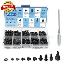 400Pcs Computer Screws Standoffs Kit SSD Screw for Universal Motherboard PC Comp