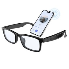 Smart Glasses for Men  Women, Clear Blue Light Glasses, Bluetooth Glasses wi...