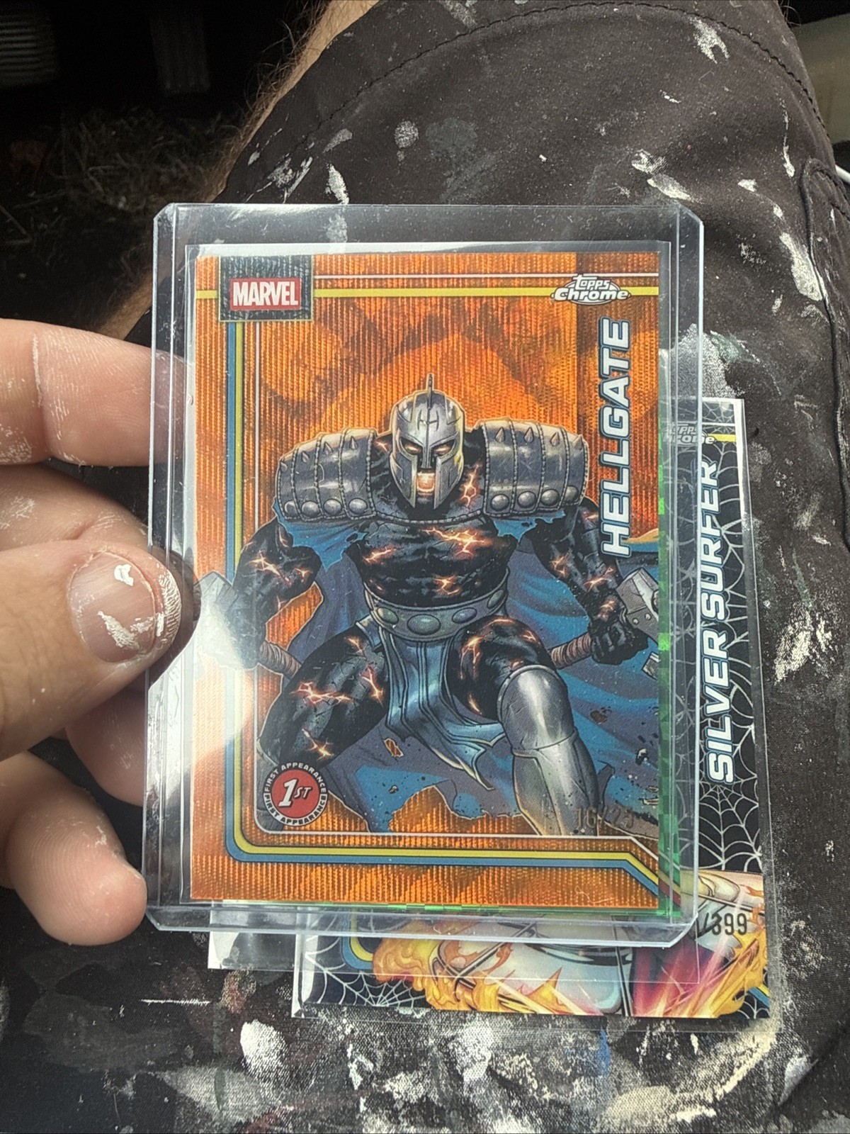 2026 Topps Chrome Marvel Comics Hellgate 1st Appearance Orange Wave /25