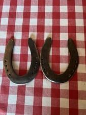 Used Horseshoes 2 Pieces For Crafts / Art / Or Two 2 Rustic Steel Horse Shoes