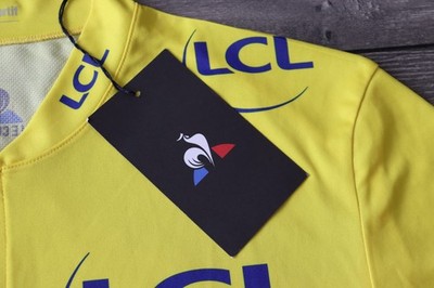 Maillot Cycliste Jaune Le Coq Sportif Taille L – Tour De France, Manches Courtes