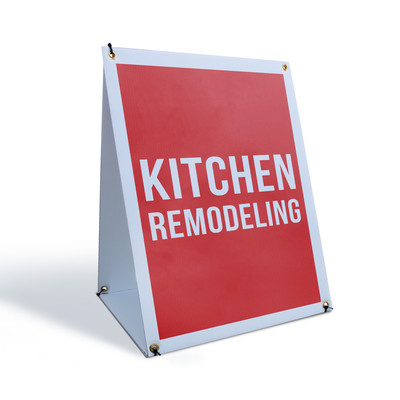 Kitchen Remodeling A-Frame Sidewalk Sign Home Improvements Custom Design Now