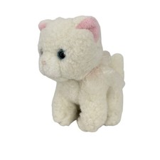 Russ Katrina Kitten Plush White Kitty Cat Pink Ears Stuffed Animal Toy 6 Inch
