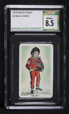 1979 Venorlandus World of Sport Our Heroes Flik-Cards Mario Andretti #6 HOF 10bg
