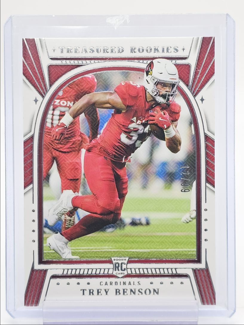 Trey Benson Panini National Treasures Treasured Rookies #TBN Base
