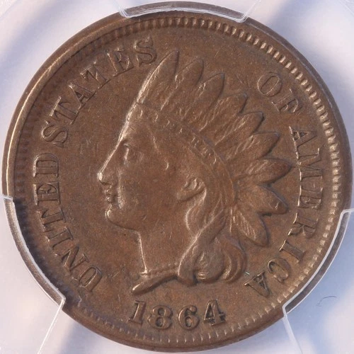 1864 Bronze Indian Cent, NGC XF45, Choice Extra Fine, Tough Early Date, Sharp!