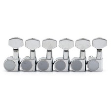 6Pcs Left 2 Pins Sealed Electric Guitar Tuning Pegs Tuners Machine Heads Chrome