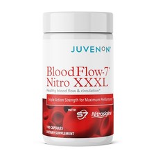 Juvenon BloodFlow-7 Nitric Oxide Supplement with Nitrosigine - Improved 180 caps