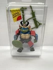 Vintage Playmates TMNT 1990 Leo The Sewer Samurai Action Figure Complete W Card